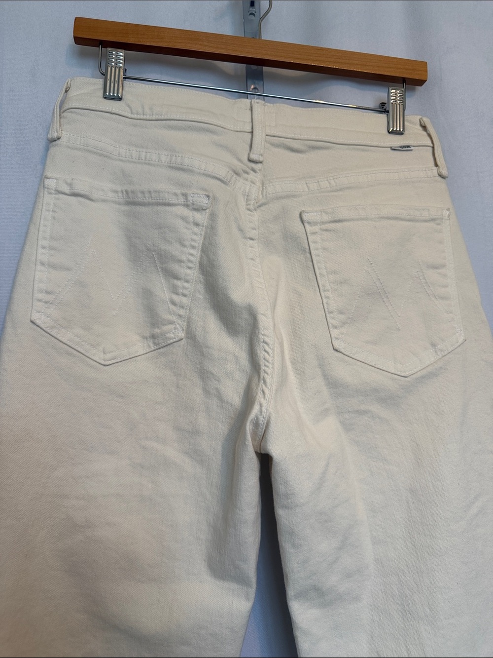 Mother The Rambler Zip Ankle Jeans Size 28 (6) Cream Puff Casual Neutral Preppy - Picture 6 of 15